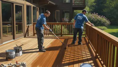 Deck staining service in Green Bay, WI for weather protection and curb appeal