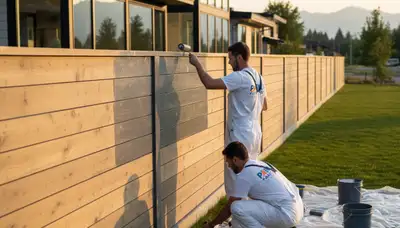 Fence painting service in Green Bay, WI for weather-resistant exterior wood fences