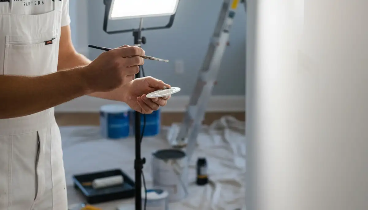 Painting contractor providing touch-up services in Green Bay, WI for home interior and exterior finishes