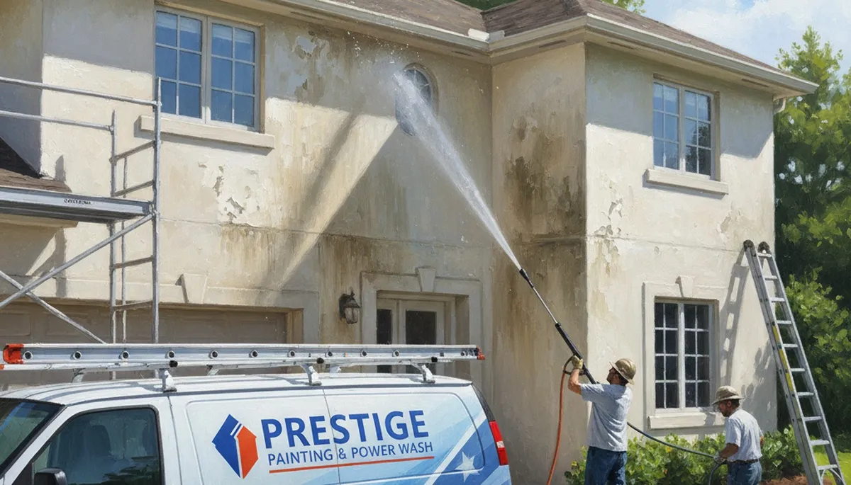 Pressure cleaning service in Green Bay, WI removes salt, mildew, and buildup from exterior surfaces
