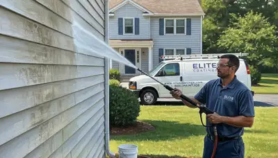 Vinyl siding pressure cleaning in Green Bay, WI for algae and grime removal